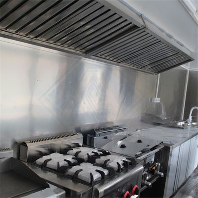 Caminhão de Trailers de Serviços de Alimentos 600 Móvel Industrial Personalizado com Canopy Square Mobile