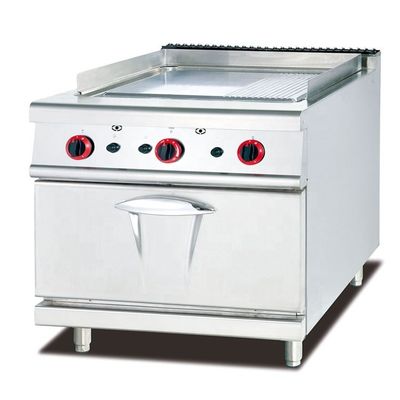 6 Forno a gás com material de superfície de aço inoxidável e forno de panificação de pão