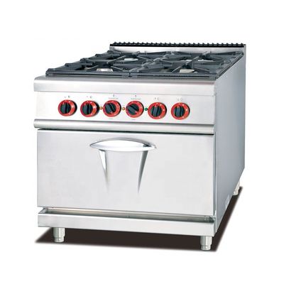 Melhore a sua cozinha com este fogão a gás 4 queimadores Lava Rock Grills e forno de panificação