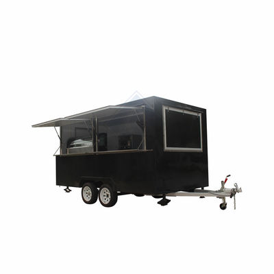 220V Long Life Service Single/Double Axles 580 Design Food Truck Móvel com Canopy