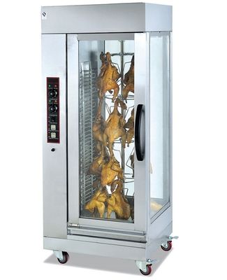 Forno de torrefação de frango Equipamento elétrico de rotisserie para alimentação avançada Voltagem 220V