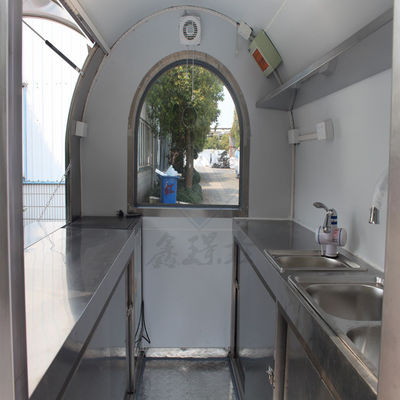 Caminhão de alimentação móvel quadrado de modelo redondo industrial personalizado 2.2M com eixo único/dobro