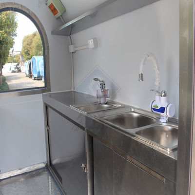 Caminhão de alimentação móvel quadrado de modelo redondo industrial personalizado 2.2M com eixo único/dobro