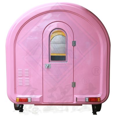 Caminhão de comida móvel de modelo redondo e quadrado para venda de rua ao ar livre