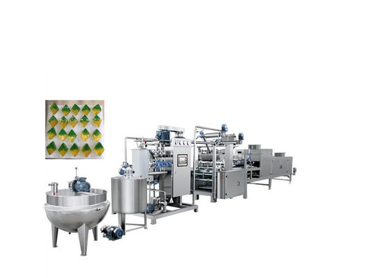 Máquina de doces de alta produção de 70KW para 150kg/h Bear Lollipop Linha de produção adequada
