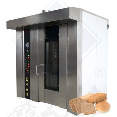 32 bandejas máquina de panificação de parada única bom bolo de biscoito elétrico pão forno rotativo automático