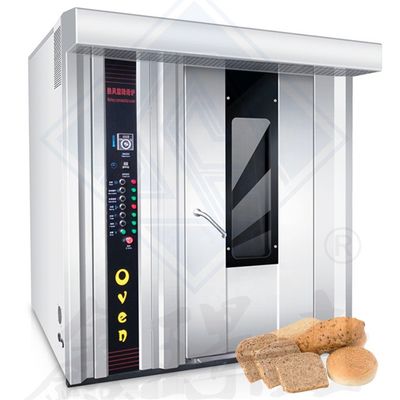 Fonte de aquecimento elétrica/diesel/gás 32 bandejas Forno rotativo automático para assar pão Pita