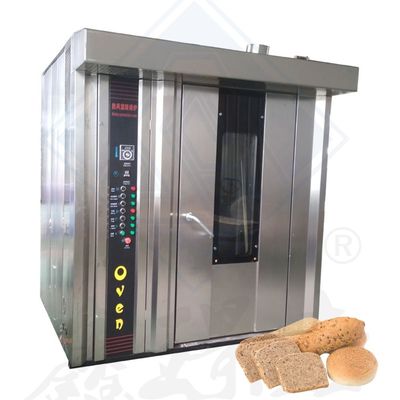 Fonte de aquecimento elétrica/diesel/gás 32 bandejas Forno rotativo automático para assar pão Pita