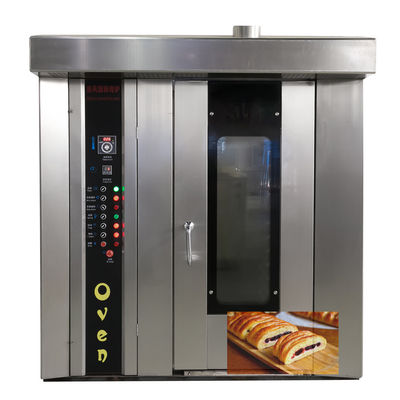 Máquina de processamento de alimentos 32 bandejas bom biscoito elétrico bolo pão de uma só vez padaria rotativa