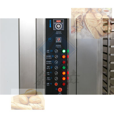 Pão de bolo de biscoito eléctrico Automático de gás rotativo Industrial de panificação 32 bandejas Bom forno