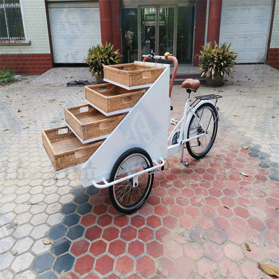 Pequenas mercadorias Função de máquinas Vender ruas de comida de rua 3 Bicicleta para pão frutas