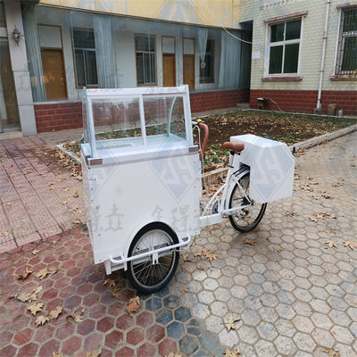 Caminhão de lanches de três rodas Europa Hot Dog Vending Bike para o mercado