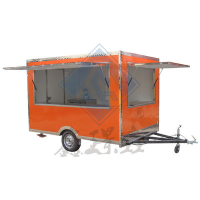 Single/Double Axles Design 300 Food Truck Móvel com Canopy Industrial personalizado