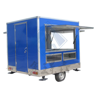 Customizado 250 Mobile Single/Double Axles Industrial com Canopy Square Food Truck Móvel