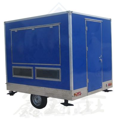 Customizado 250 Mobile Single/Double Axles Industrial com Canopy Square Food Truck Móvel