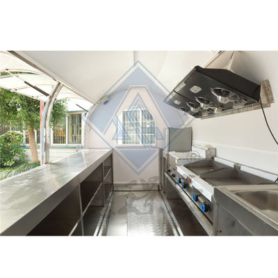 Design 450 Mobile Customized Industrial com Canopy Round Model Food Truck Móvel