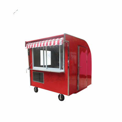 Caminhão de alimentação móvel de modelo redondo industrial personalizado com eixos duplos e dossel