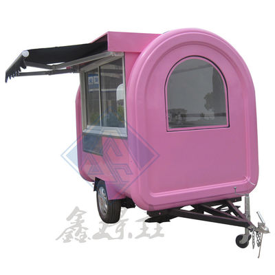 Caminhão de alimentação móvel de modelo redondo de eixo único/dobro para alimentação de rua ao ar livre