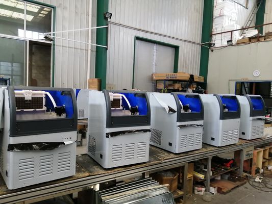 Máquina comercial de fabricação de cubos de gelo 430x520x800 com grande capacidade de armazenamento de gelo de 1000 kg