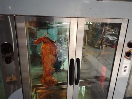 Eletrodoméstico de cozinha de estilo avançado de gás autônomo duas lâmpadas rotisserie para ovelhas e porcos
