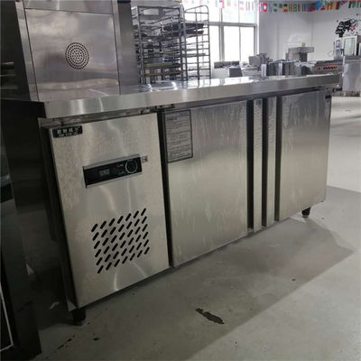 50-300L Capacidade de aço inoxidável 4 gaveta frigorífico armário mesa de trabalho contador top 110V