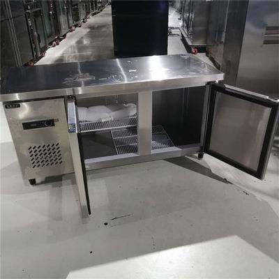 50-300L Capacidade de aço inoxidável 4 gaveta frigorífico armário mesa de trabalho contador top 110V