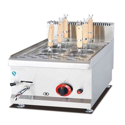 Elegante Cozinha de pasta a gás de aço inoxidável para equipamentos de cozinha de restauração