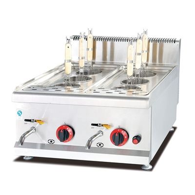 Elegante Cozinha de pasta a gás de aço inoxidável para equipamentos de cozinha de restauração