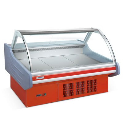 Aço inoxidável 201 Material Deli Cooler para Refrigerador de Exibição de Carne do Supermercado