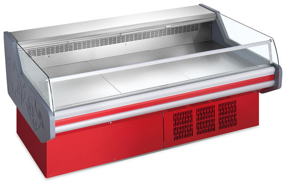 Aço inoxidável 201 Material Deli Cooler para Refrigerador de Exibição de Carne do Supermercado