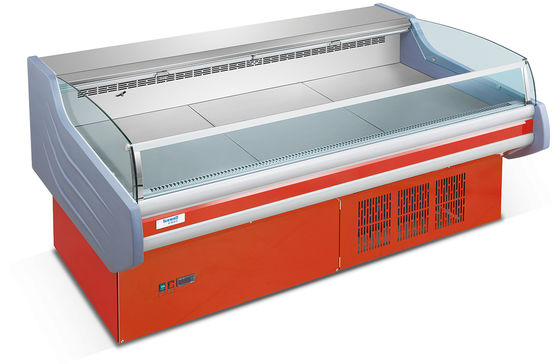 Aço inoxidável 201 Material Deli Cooler para Refrigerador de Exibição de Carne do Supermercado
