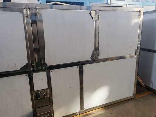Home 10 toneladas de água de refrigeração máquina de gelo cubo máquina de gelo com capacidade de armazenamento de gelo 1000kg