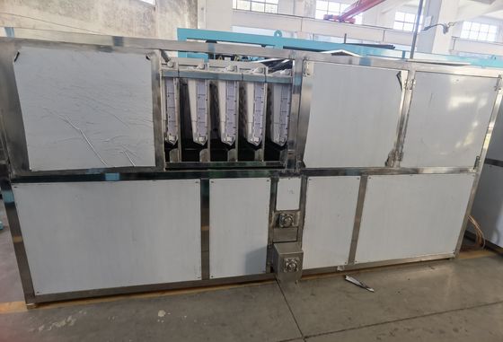 Home 10 toneladas de água de refrigeração máquina de gelo cubo máquina de gelo com capacidade de armazenamento de gelo 1000kg