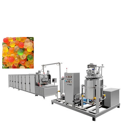 70KW Máquina de fabricação de doces industrial automática Linha de produção para 300kg/h Bear Lollipop