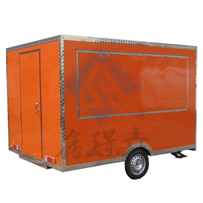 Caminhão de alimentação móvel Industrial Square 250CM com eixos simples/duplos e design bonito