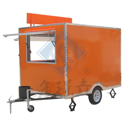 Caminhão de alimentação móvel Industrial Square 250CM com eixos simples/duplos e design bonito