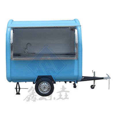 Caminhão de alimentação móvel de eixo único de 220 cm personalizado 1000/ANO para usuários de restauração comercial