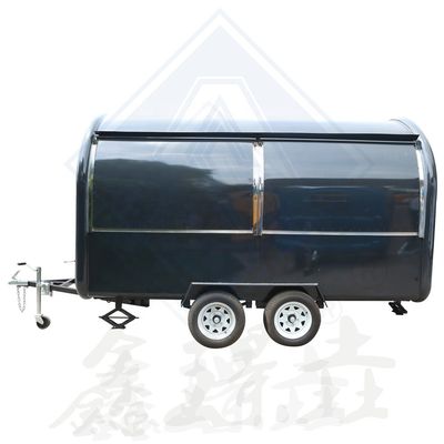500CM Single Axle Nice Design Food Truck móvel com cor personalizada e modelo redondo