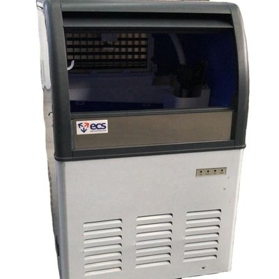 Máquina de fabricação de cubos de gelo comercial 140P de 63 kg/dia com capacidade de armazenamento de gelo de 500 kg