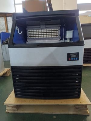 Máquina de fabricação de cubos de gelo comercial 140P de 63 kg/dia com capacidade de armazenamento de gelo de 500 kg