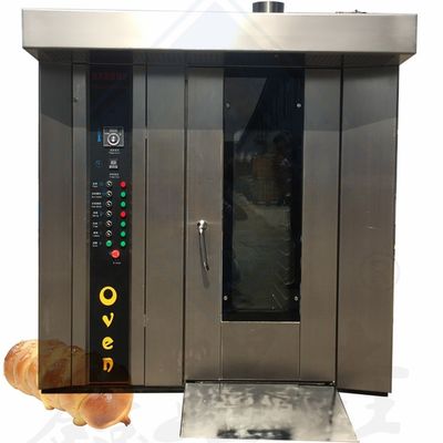 Máquina de cozinha de alimentos 32 bandejas Gas Elétrico Diesel Forno rotativo com função de vapor Bom