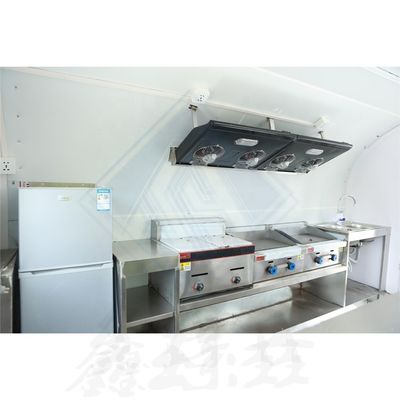Caminhão de alimentação móvel com cozinha completa e 320*180*220 dimensões