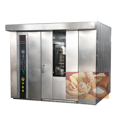68 bandejas bom gás diesel elétrico com função de vapor biscoito bolo pão forno rotativo automático