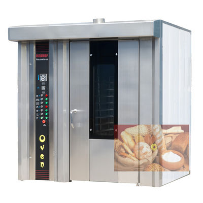 Feito bom forno rotativo de gás diesel elétrico para assar 68 bandejas de biscoitos bolos e pão