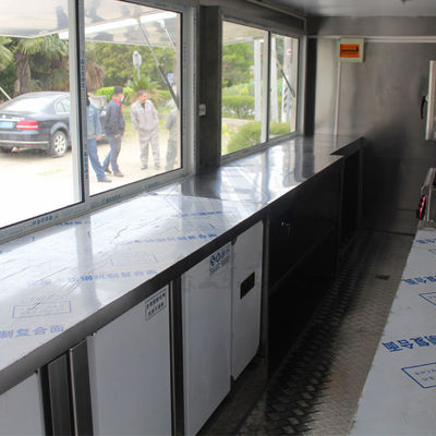 Função de lanche de venda automática 580CM Single/Double Axles Mobile Hot Dog Coffee Food Truck