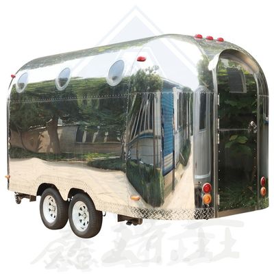 450CM Single/Double Axles Design Food Truck móvel com aço inoxidável e peças de reposição