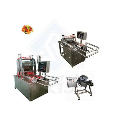 Anéis de feijão assortados personalizáveis Máquina de depósito de gomas para confeitos doces