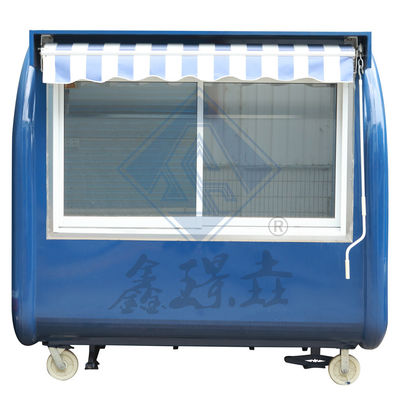 Outdoor Street Vending 3.5M Double Axle Food Truck Móvel com Canopy e Nice Design