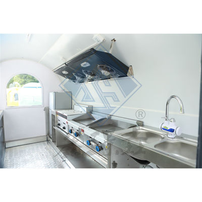 Outdoor Street Vending 3.5M Double Axle Food Truck Móvel com Canopy e Nice Design