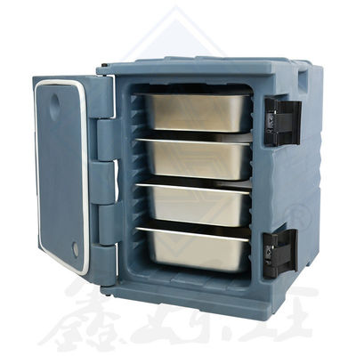 90L de aço inoxidável PE chafing prato aquecedor de alimentos para moldagem rotacional caixa isolada